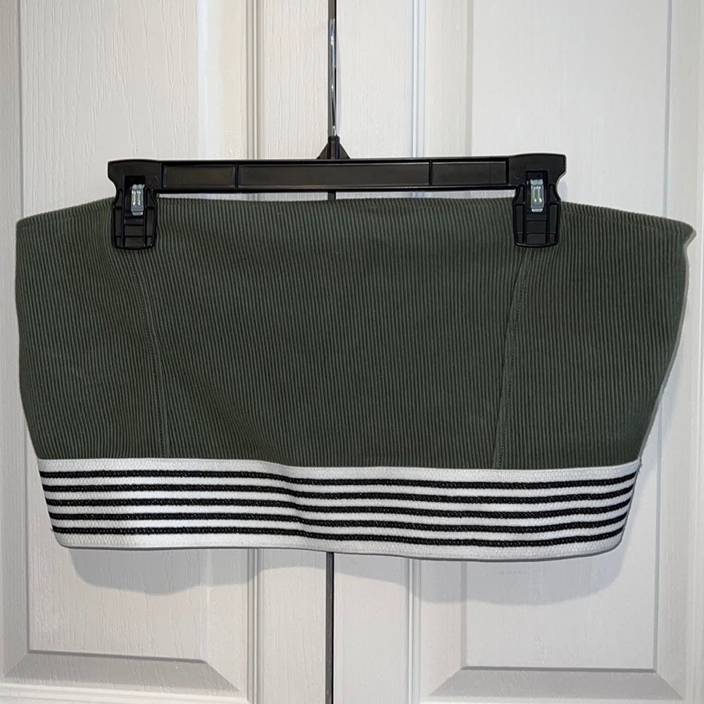 Topshop Cropped Bandeau Top | Size 14